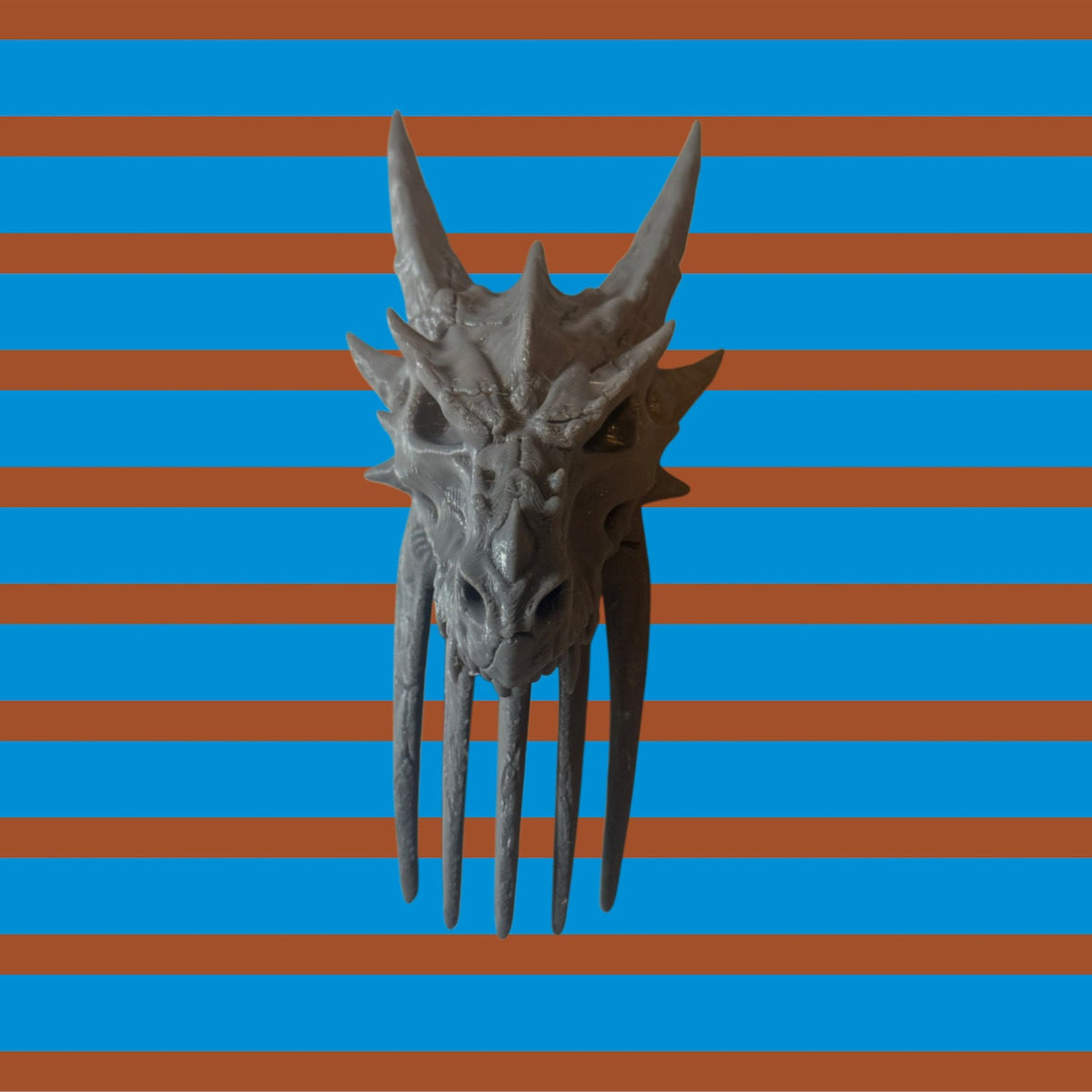 Peineta 3D Cabeza de Dragón